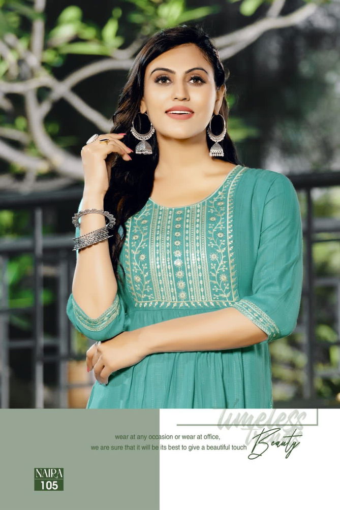 Naira By Hirwa 101-108 Designer Kurtis Catalog